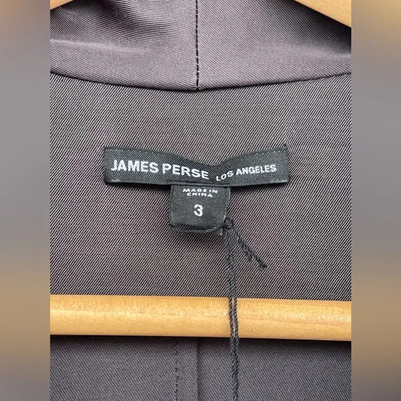 JAMES PERSE Open Front Tuxedo Jacket Blazer WEL2923 Size 3 (L) - Picture 4 of 12